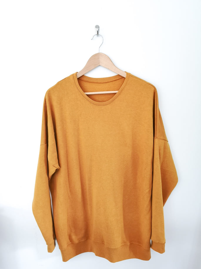 Sweatshirt Boyfriend - Bambou ouaté -Échantillon